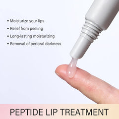 Peptide Lip Treatment Moisturizing Lip Mask Gel To Remove Dead Skin Lipstick Base Lip Cream Lip Care Mask 10ml