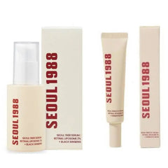 Korean 1988 Retinol Face Care Serum,Black Ginseng Niacinamide Vitamin C Moisturizing Firming Ampoule,Anti Aging Wrinkle Skincare