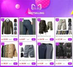 Men's Cargo Pants Cotton Black Work Pants Large Size