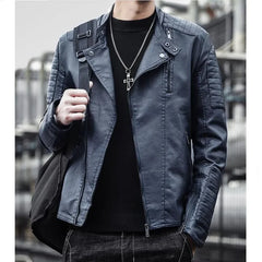 Solid Color Brand clothing Men Slim Fit Jacket Fashion