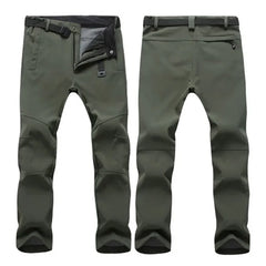 Warm Winter Men Soft Shell Pants Travel Waterproof Outdoor Camping & Hiking Pants
