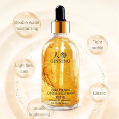 100ml Golden Ginseng Essences Polypeptide Anti-wrinkle Face Serum Fade Fine Lines Hyaluronic Acid Moisturizing Facial Skin Care