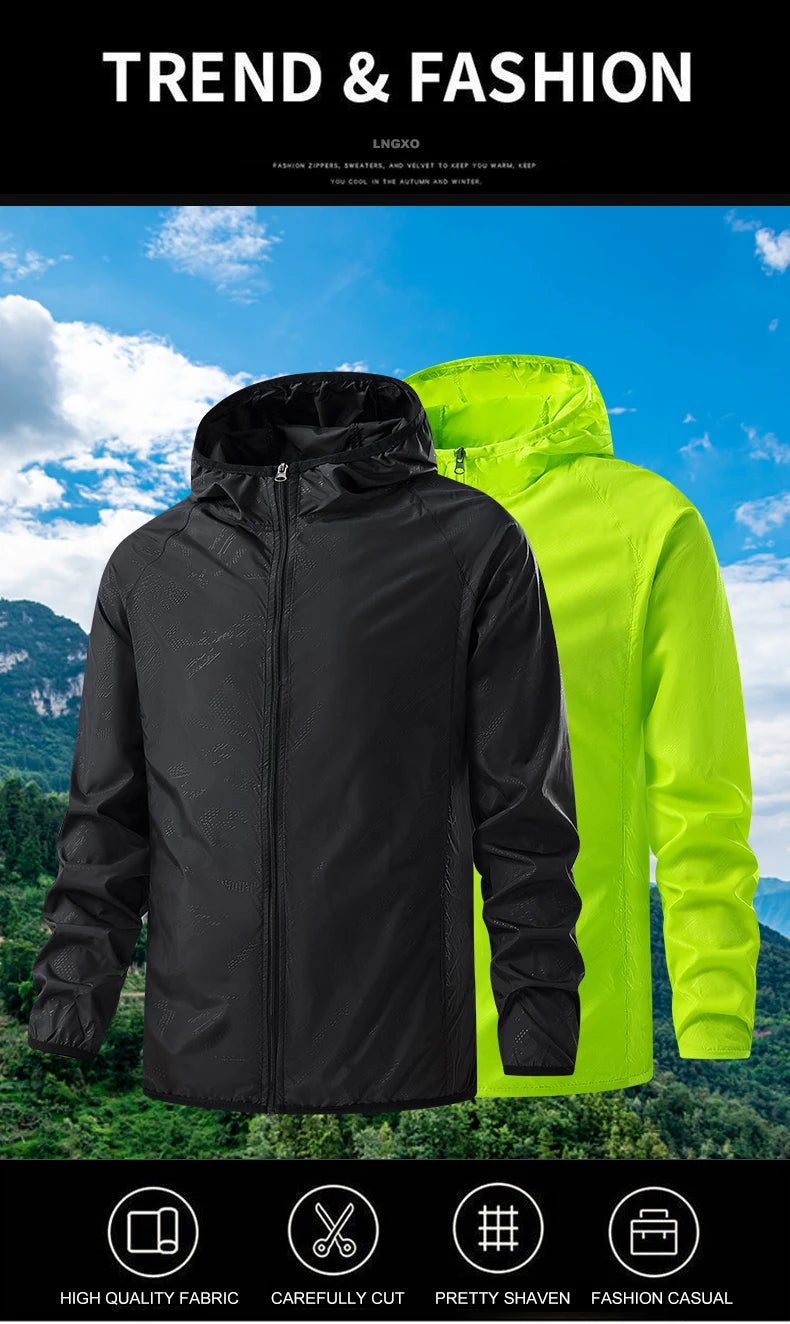 Unisex Camping Climbing Outdoor Rain Coat Portable Clothes