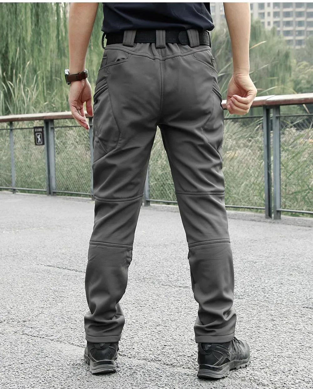 Warm Winter Men Soft Shell Pants Travel Waterproof Outdoor Camping & Hiking Pants