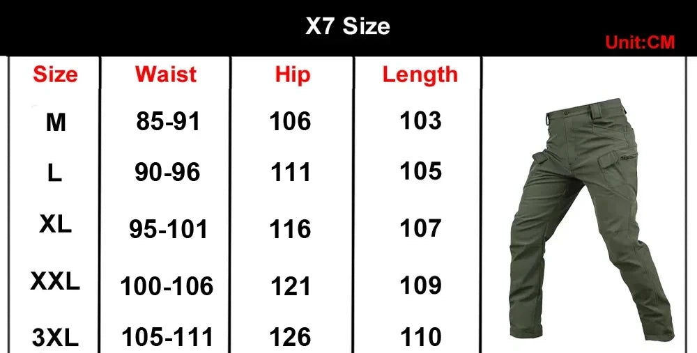 Warm Winter Men Soft Shell Pants Travel Waterproof Outdoor Camping & Hiking Pants
