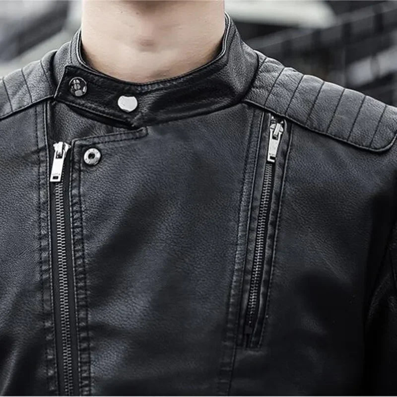 Solid Color Brand clothing Men Slim Fit Jacket Fashion