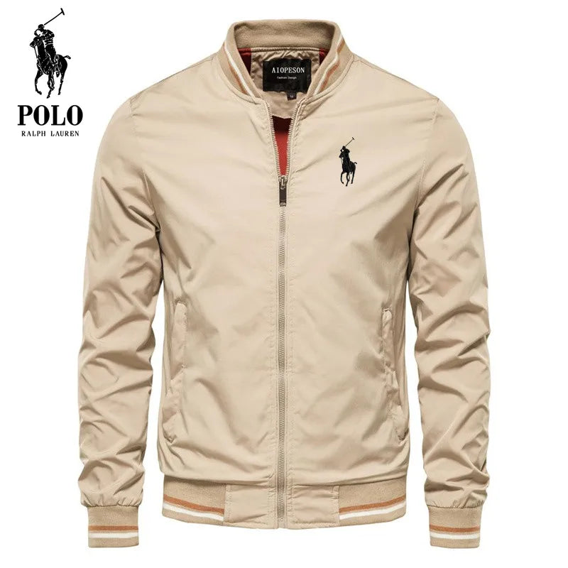 Embroidered Men's Brand Polo Ralph Lauren Trench Coat