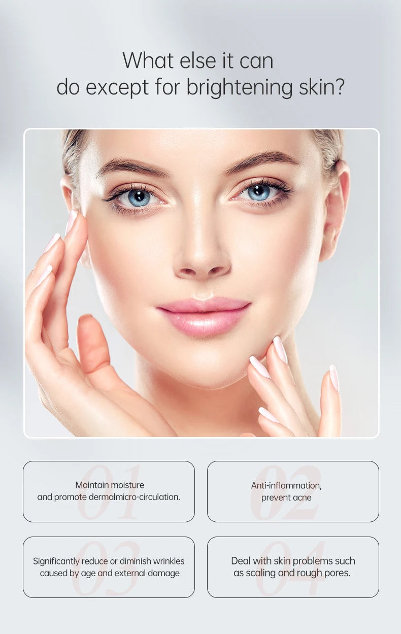 Vitamin C Face Whitening Serum Deep Moisturizing Removal Dark Spots Hyaluronic Acid Essence Anti Aging Facial Serum Skin Care