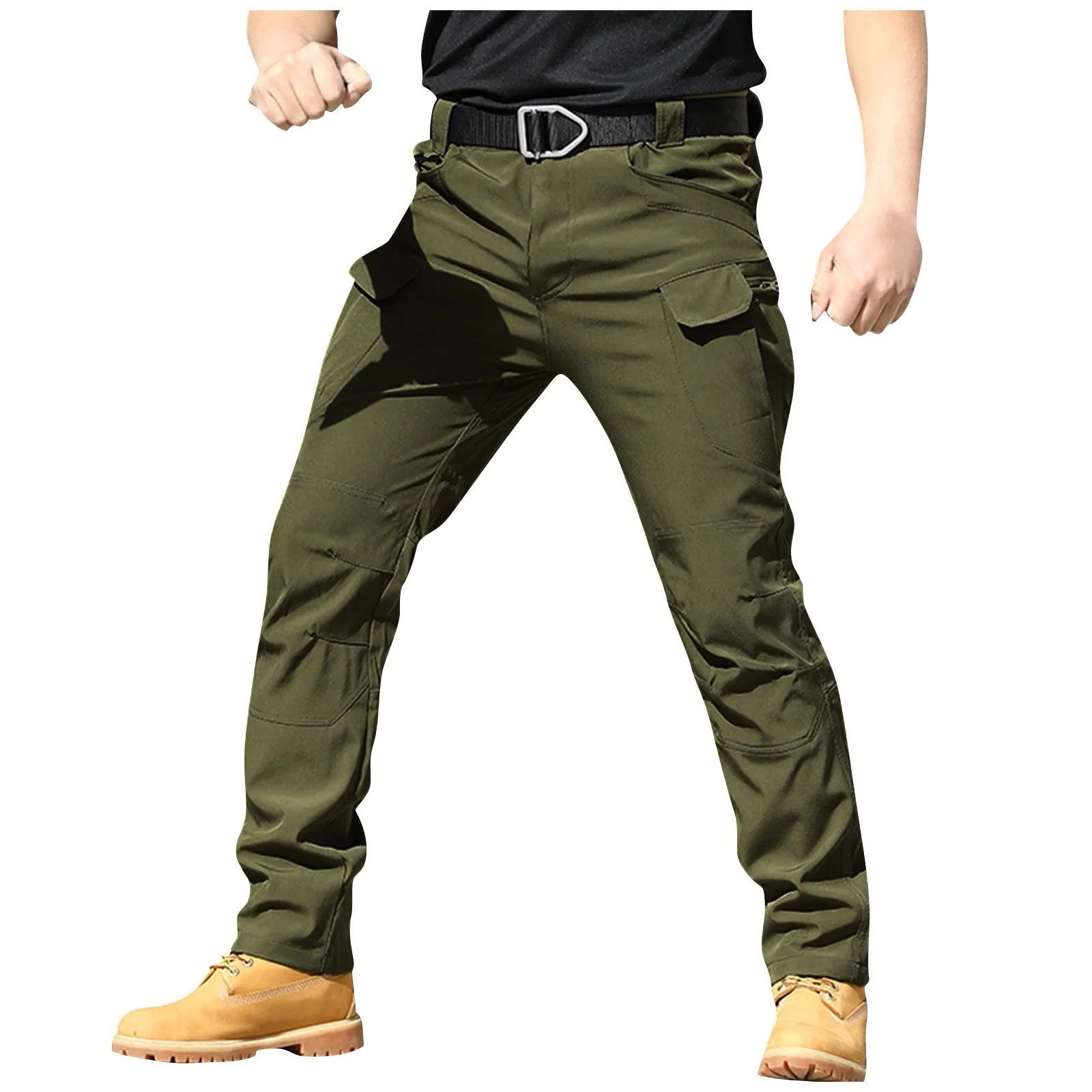 Men Classic Cargo Pants Daily Causal All-Match Regular Multi Pockets Pant