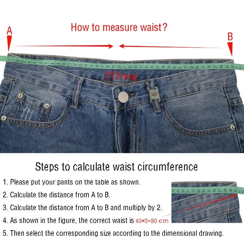 Men Denim Pants Straight Pocket Baggy Casual Streetwear Hip Hop Brand Blue Wide Leg Cargo Trousers