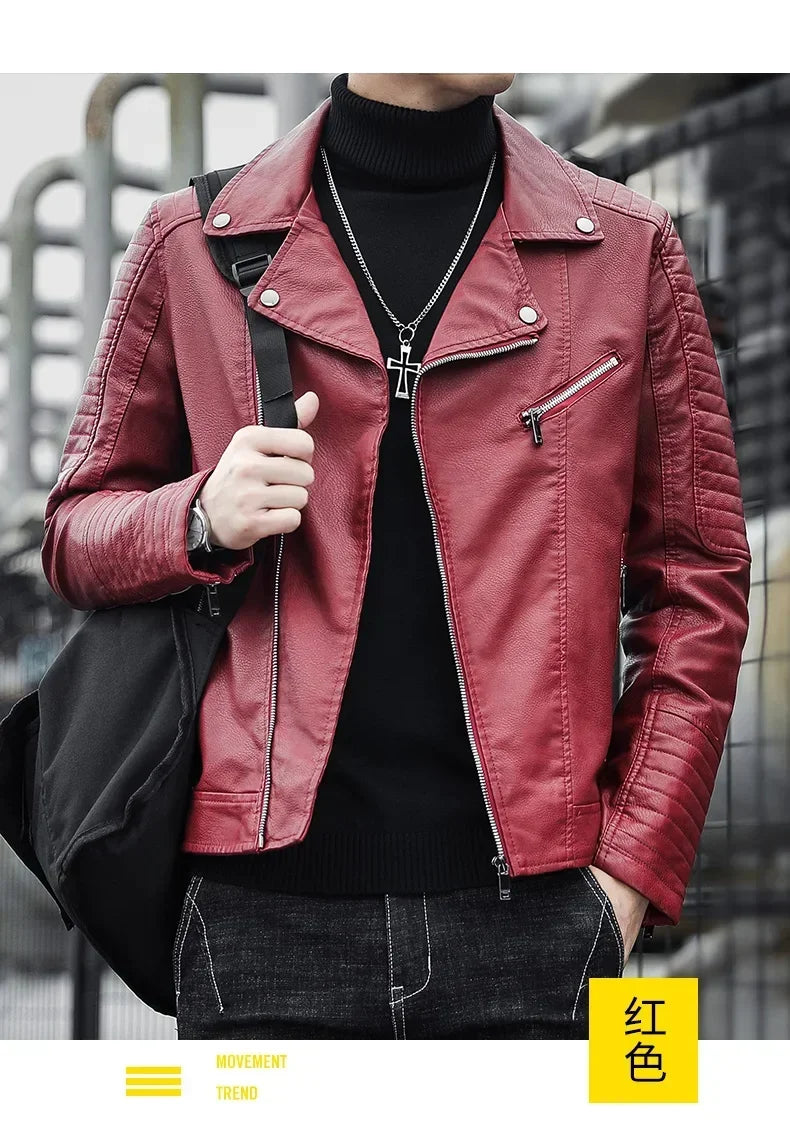 Solid Color Brand clothing Men Slim Fit Jacket Fashion