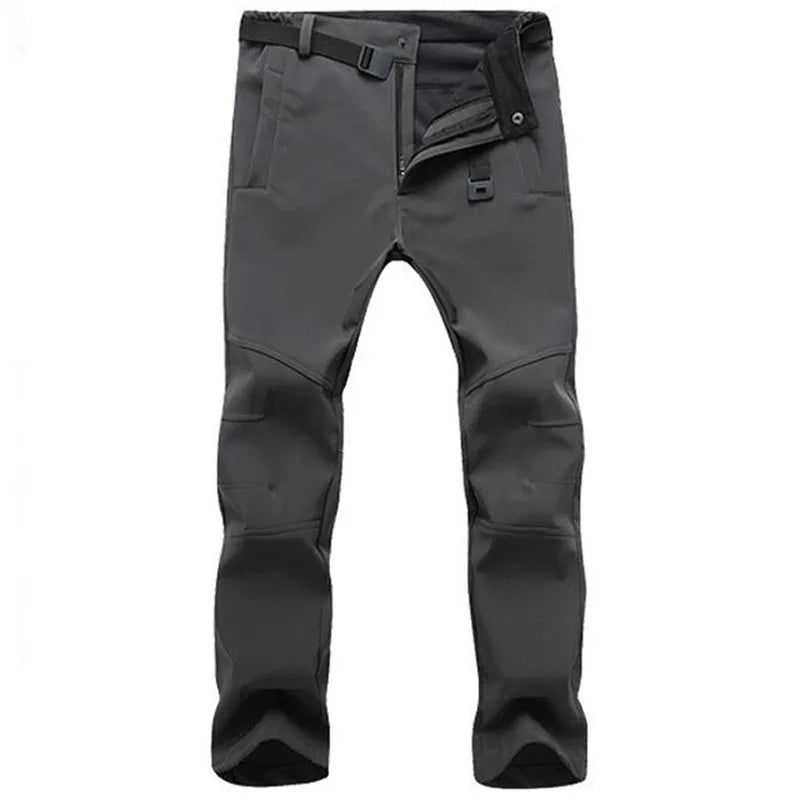 Warm Winter Men Soft Shell Pants Travel Waterproof Outdoor Camping & Hiking Pants
