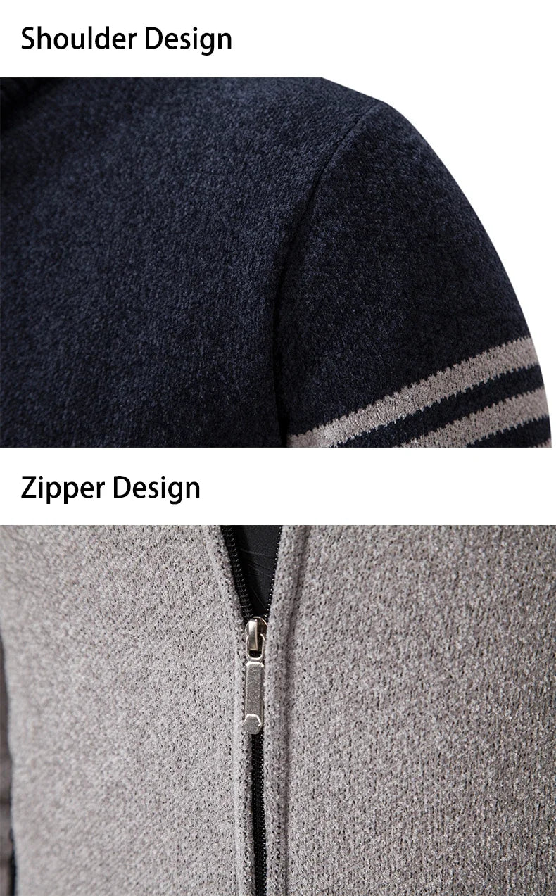 Men's New Winter Sweater Thick Fleece Warm Sweater