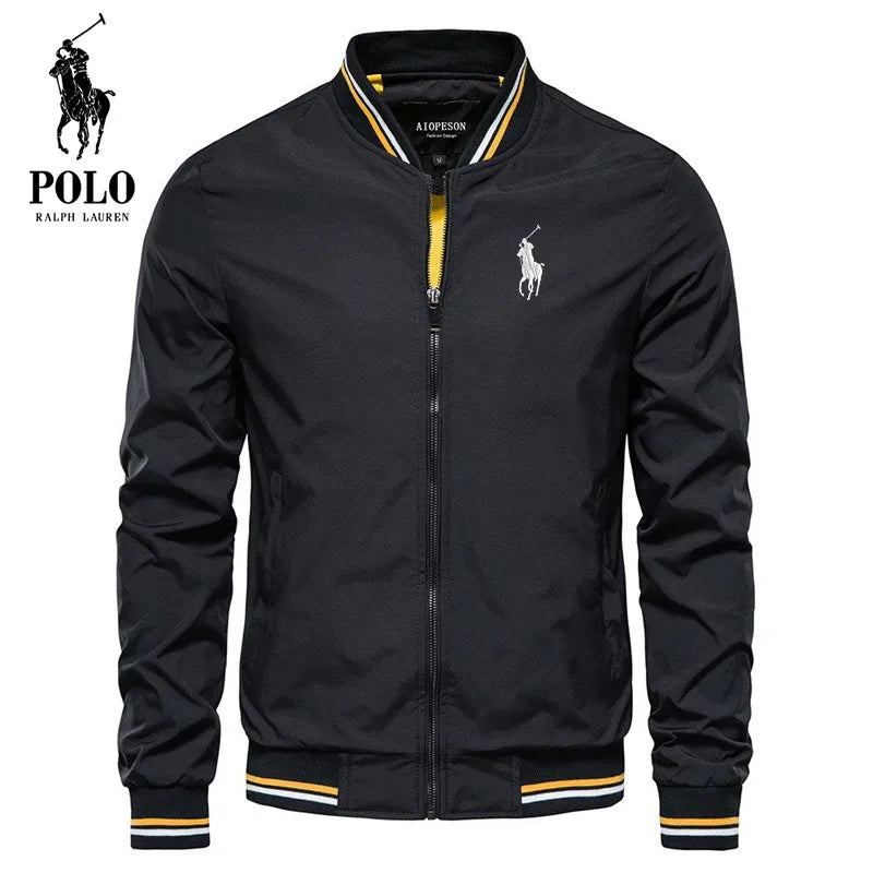 Embroidered Men's Brand Polo Ralph Lauren Trench Coat