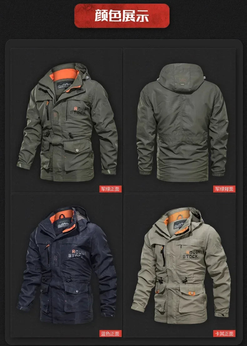 Quick Dry Jacket for Men Spring Men's Hardshell Outdoor Sports Coats