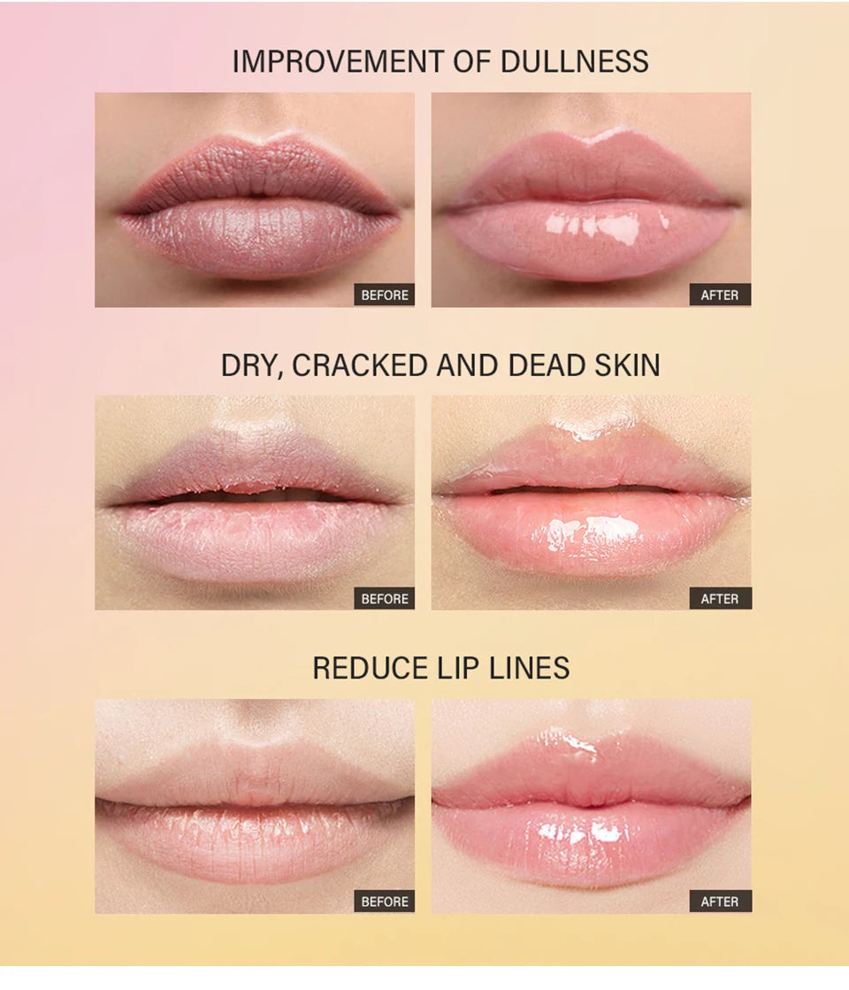 Peptide Lip Treatment Moisturizing Lip Mask Gel To Remove Dead Skin Lipstick Base Lip Cream Lip Care Mask 10ml