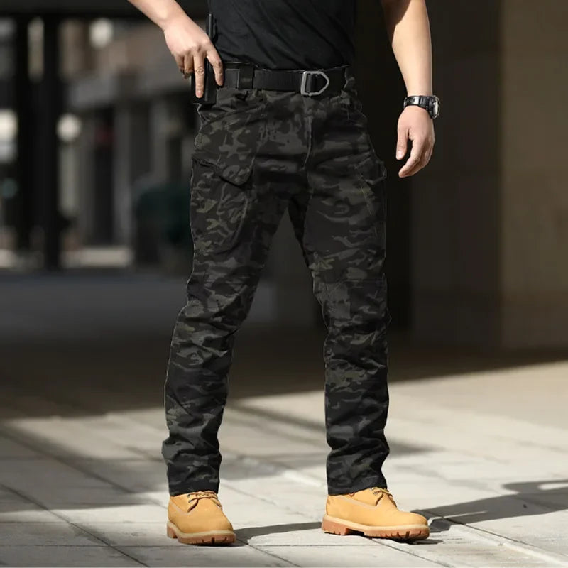 Men Combat SWAT Army Cargo Pants Hiking Camping Outdoor Trousers