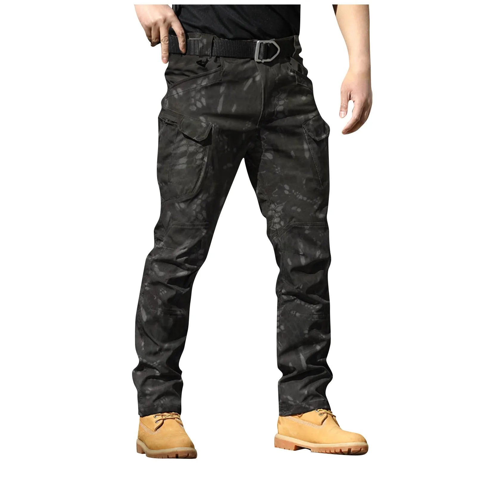 Men Classic Cargo Pants Daily Causal All-Match Regular Multi Pockets Pant
