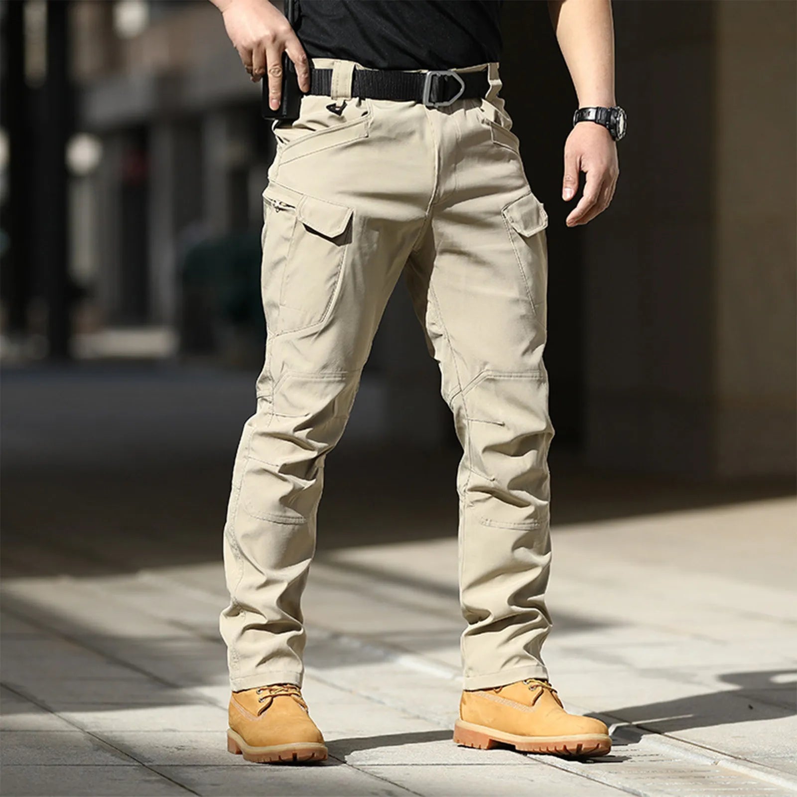 Men Classic Cargo Pants Daily Causal All-Match Regular Multi Pockets Pant