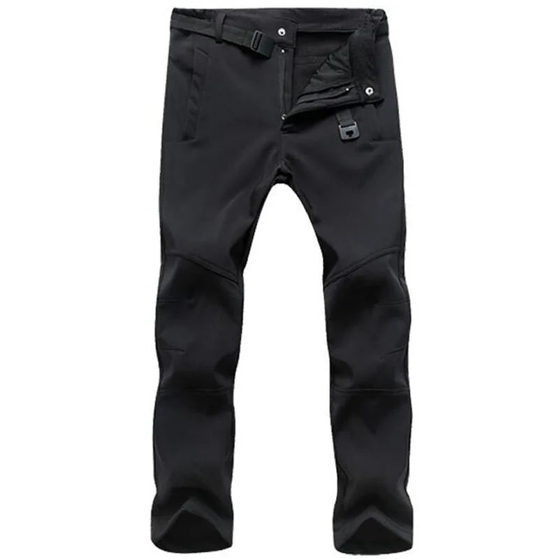 Warm Winter Men Soft Shell Pants Travel Waterproof Outdoor Camping & Hiking Pants