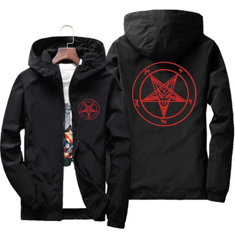 Mens Thin Hooded Windbreaker t shirt Coat Pilot Jacket 7XL