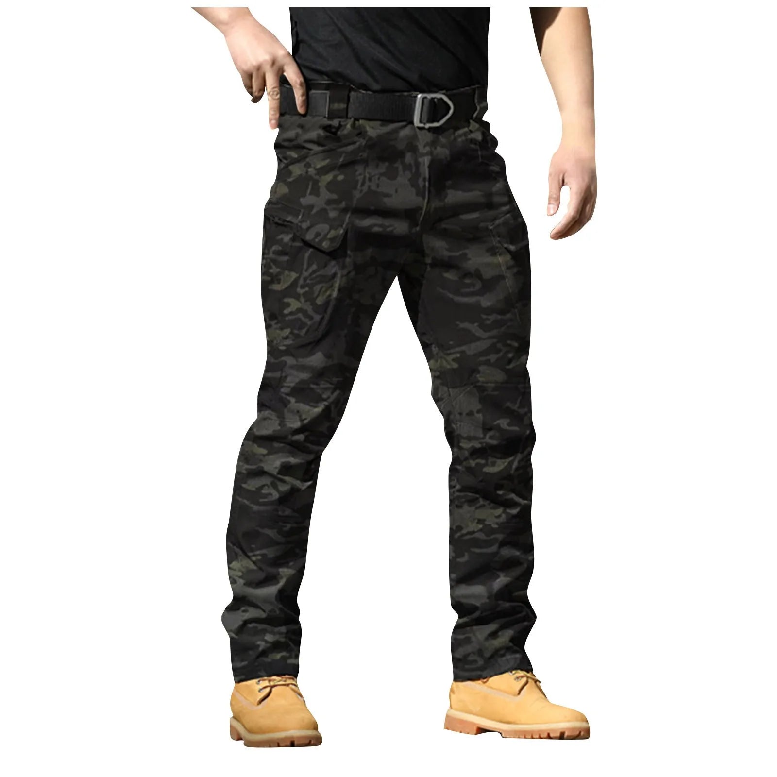 Men Classic Cargo Pants Daily Causal All-Match Regular Multi Pockets Pant