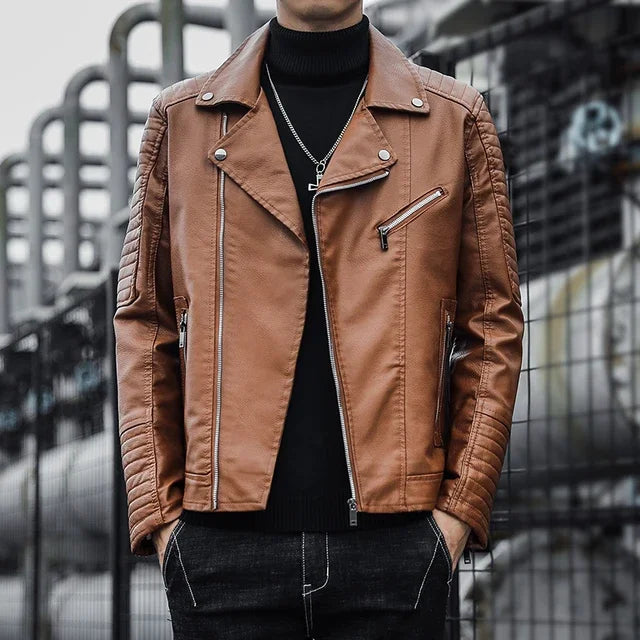 Solid Color Brand clothing Men Slim Fit Jacket Fashion
