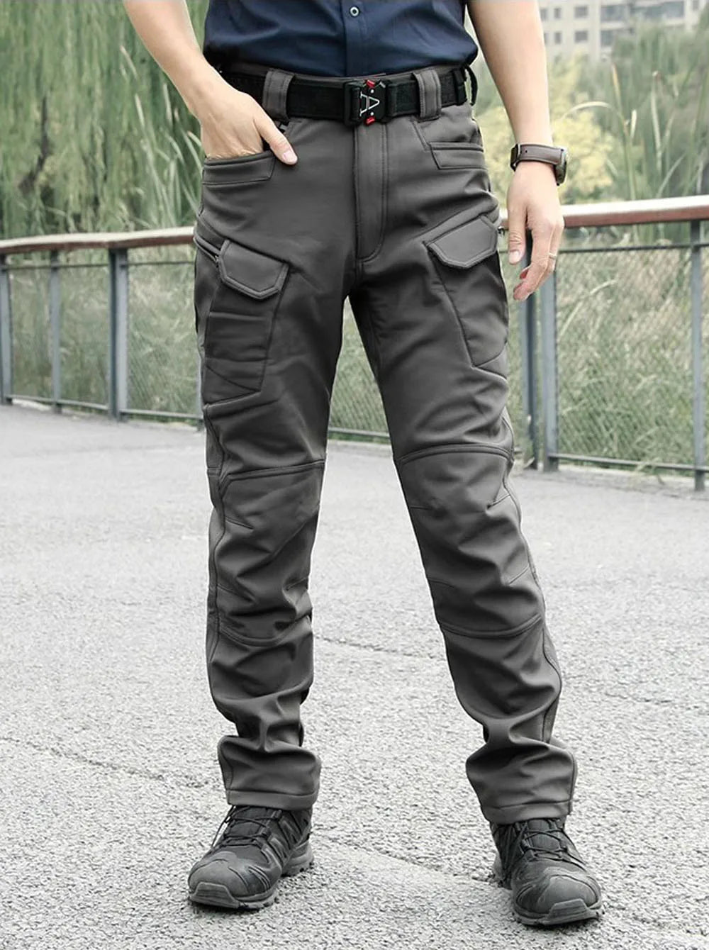 Warm Winter Men Soft Shell Pants Travel Waterproof Outdoor Camping & Hiking Pants