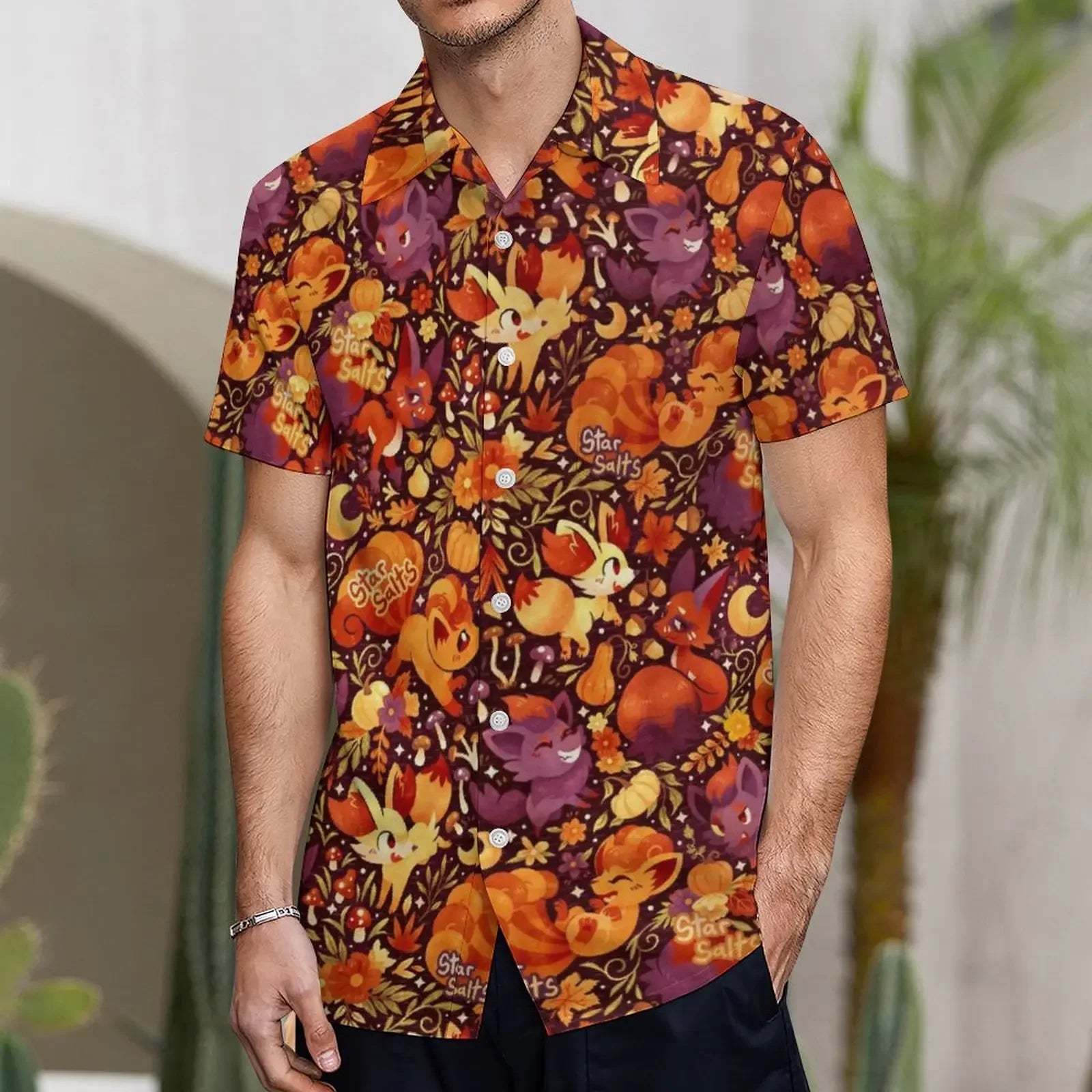 3D Little Sheep Printing Men's Summer Loose Beach Oversize Short-sleeved T-shirt