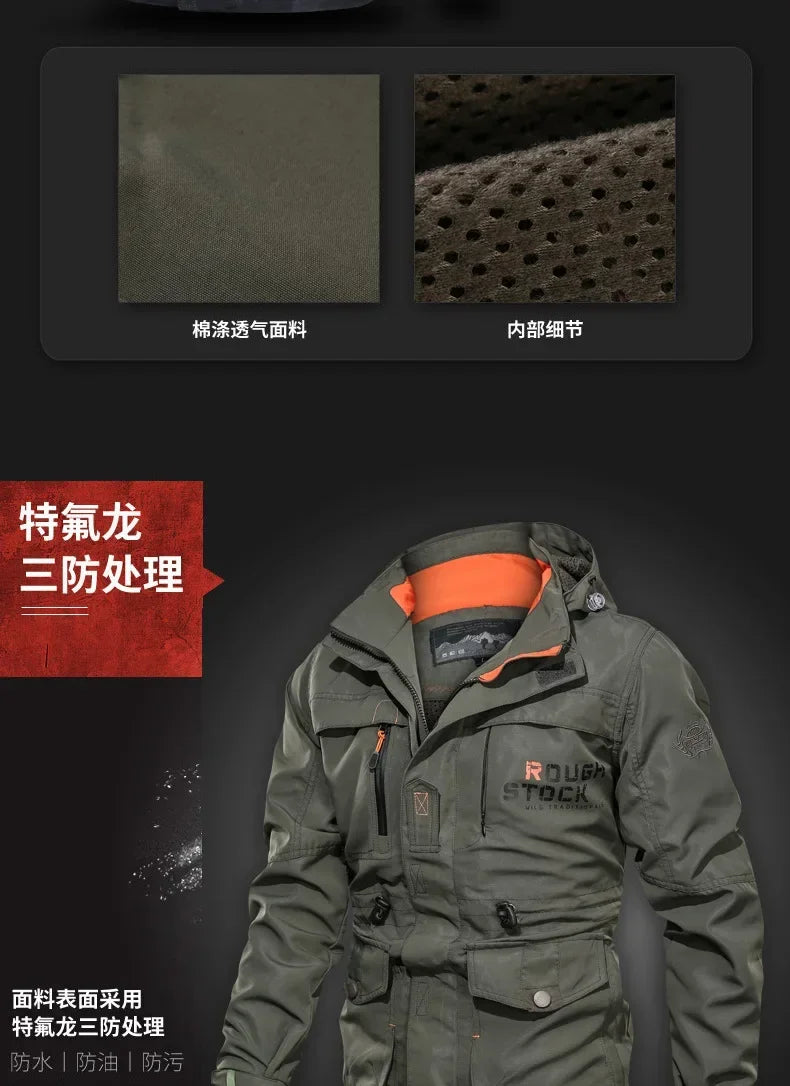 Quick Dry Jacket for Men Spring Men's Hardshell Outdoor Sports Coats