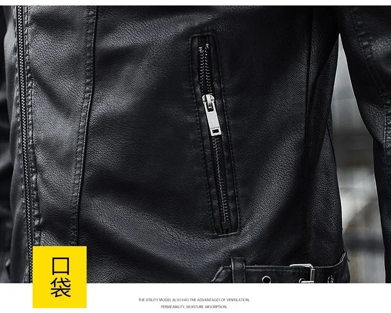 Solid Color Brand clothing Men Slim Fit Jacket Fashion