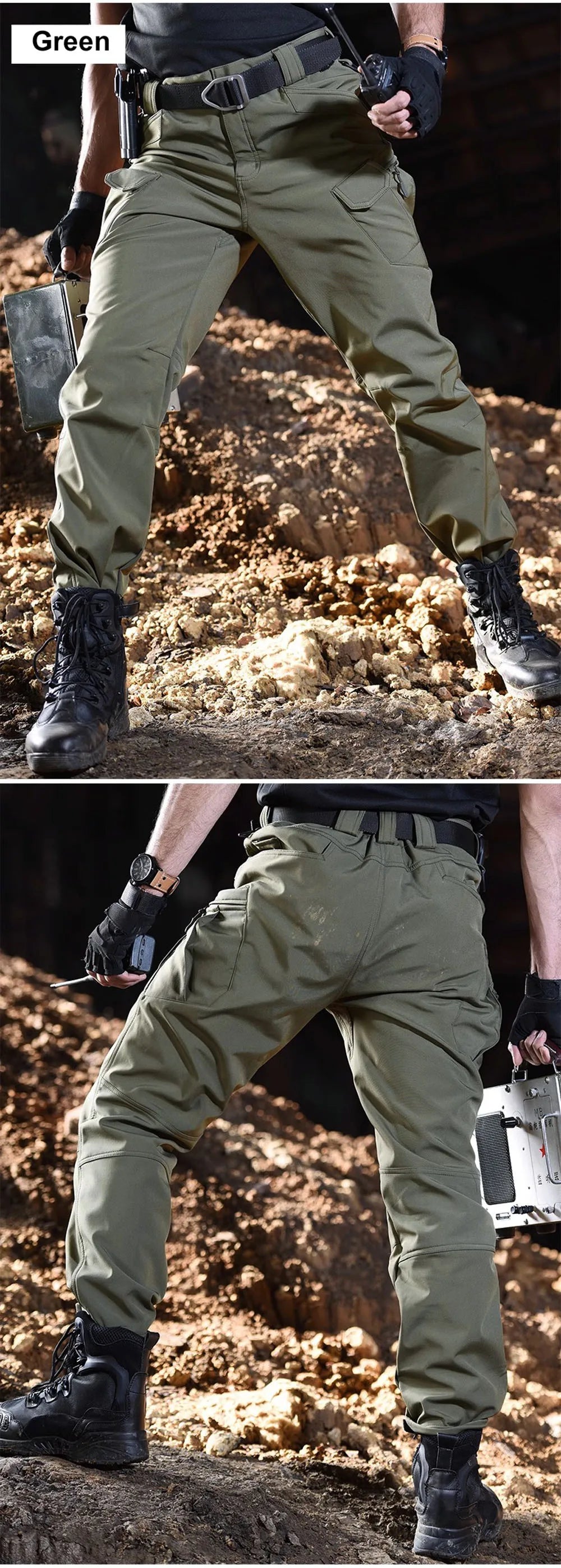 Warm Winter Men Soft Shell Pants Travel Waterproof Outdoor Camping & Hiking Pants