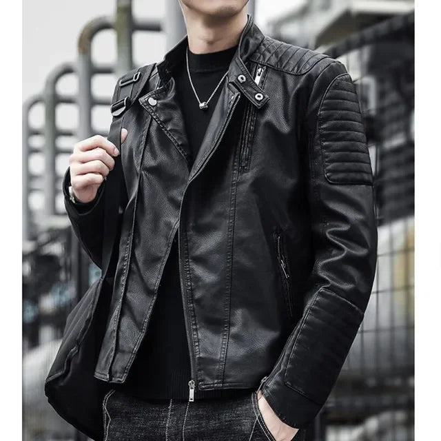 Solid Color Brand clothing Men Slim Fit Jacket Fashion