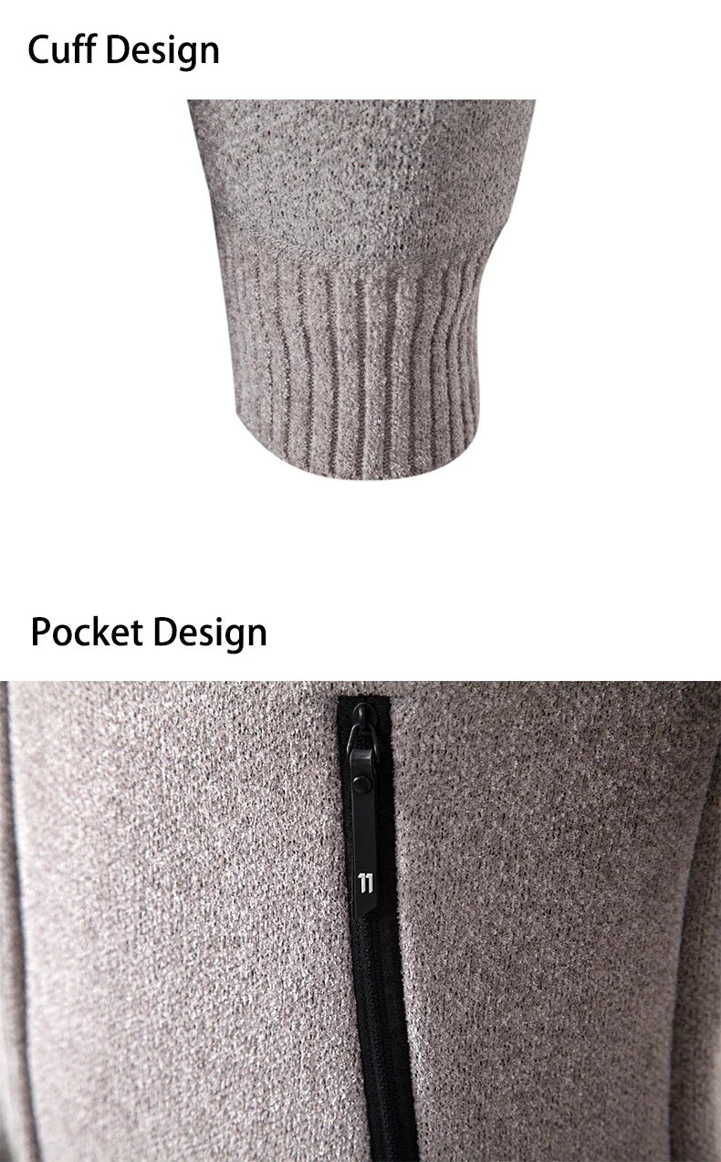 Men's New Winter Sweater Thick Fleece Warm Sweater