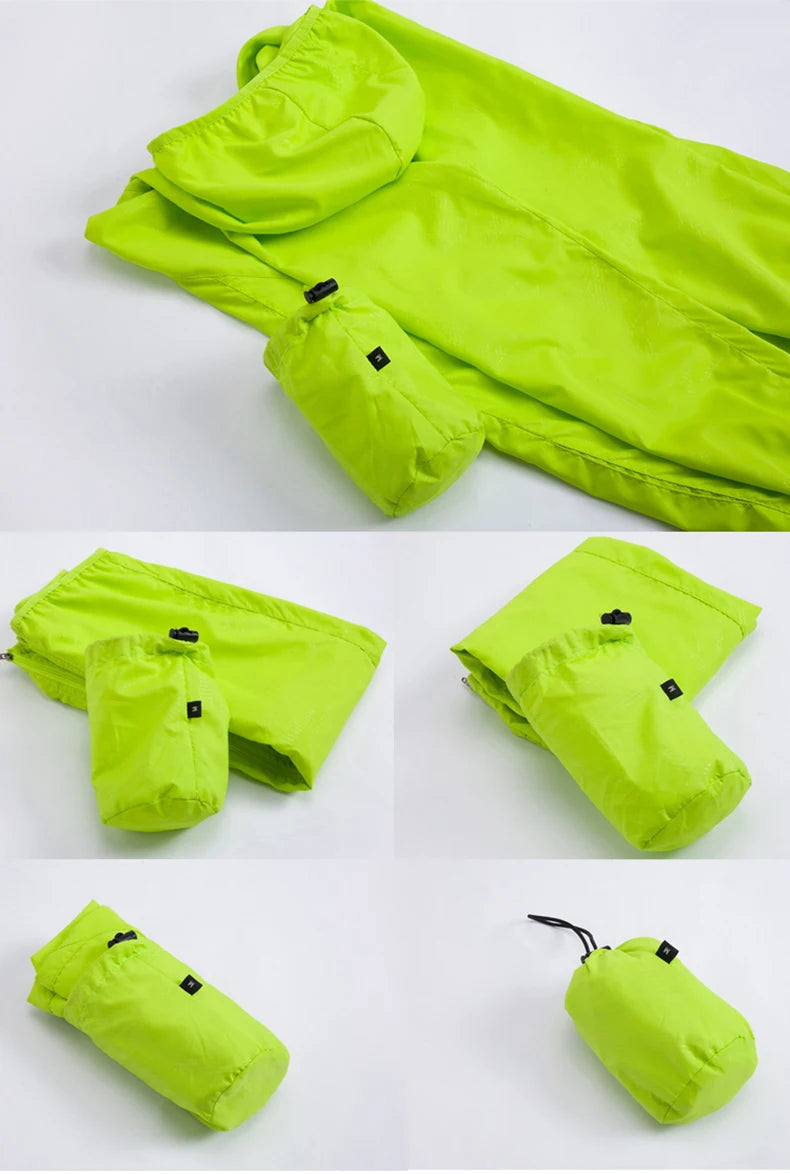 Unisex Camping Climbing Outdoor Rain Coat Portable Clothes
