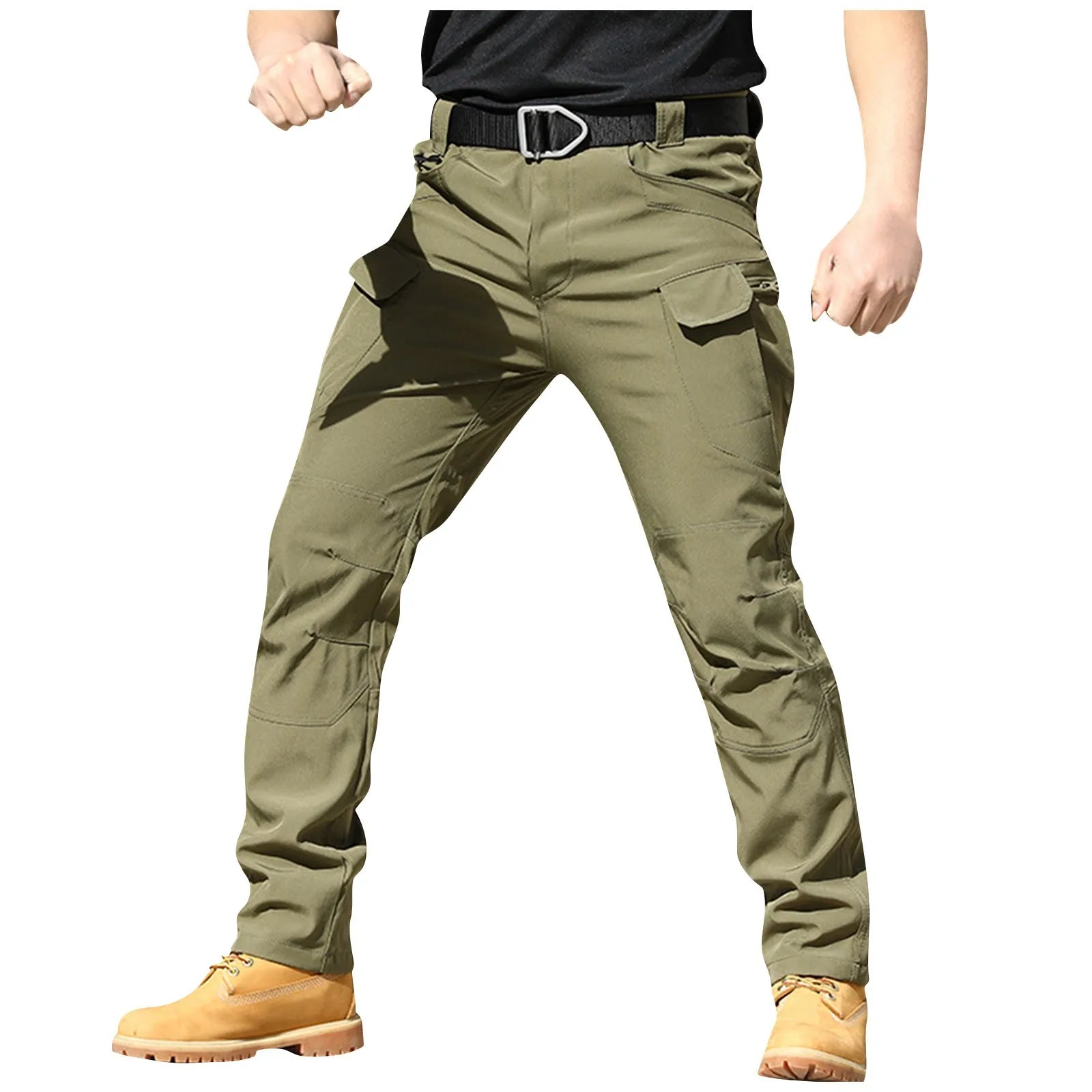 Men Classic Cargo Pants Daily Causal All-Match Regular Multi Pockets Pant